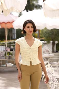 Alana Peplum Top via GAÂLA