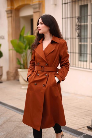 Nicole Cotton Trench Coat from GAÂLA