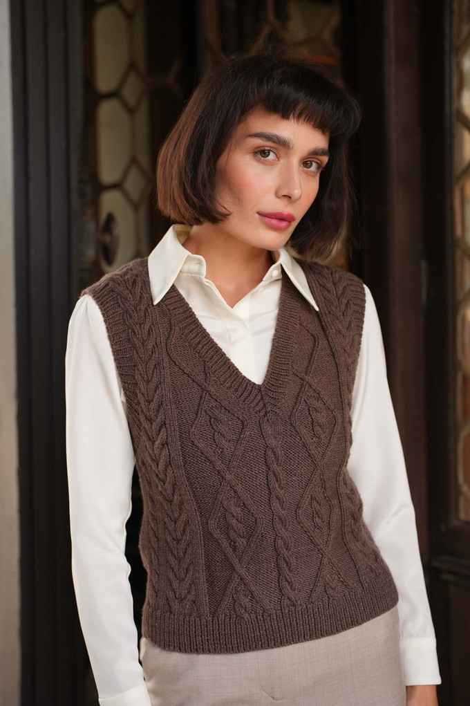 Erin Handknit Sweater Vest from GAÂLA