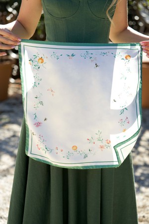 Flora Silk Twill Scarf from GAÂLA