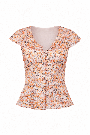Milena Flounce Blouse from GAÂLA