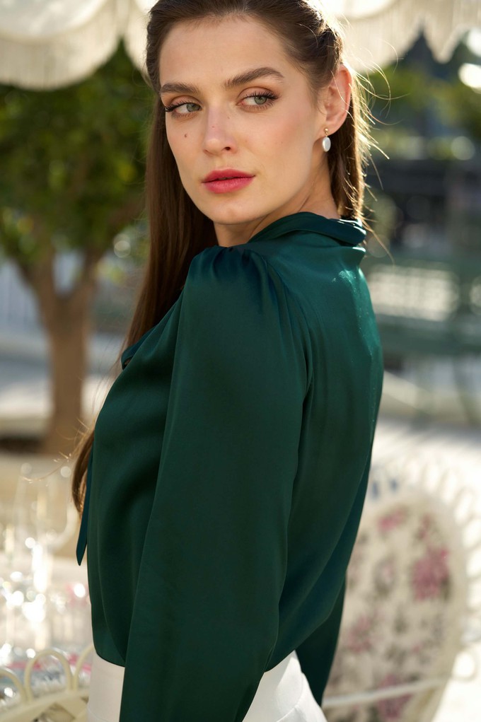 Lena Silk Bow Blouse from GAÂLA