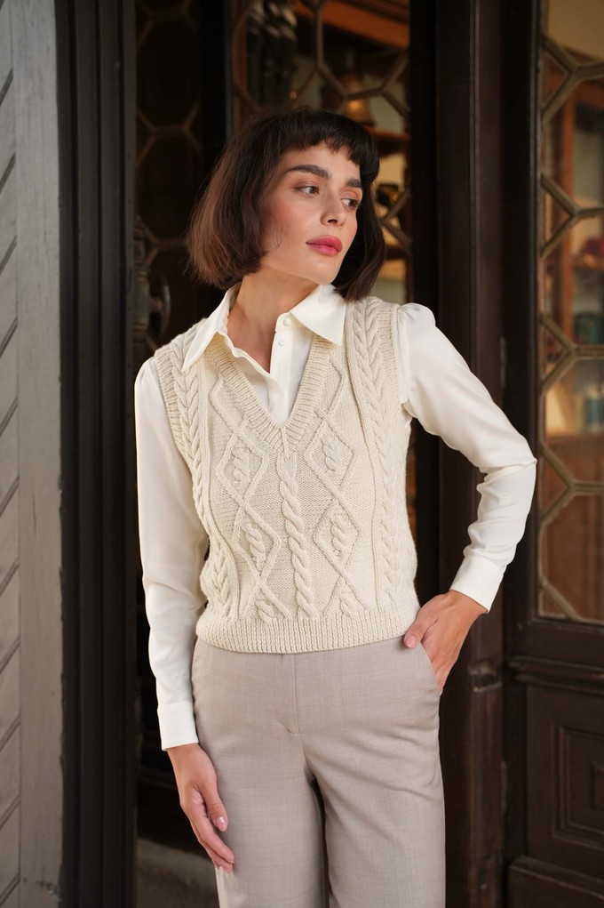 Erin Handknit Sweater Vest from GAÂLA
