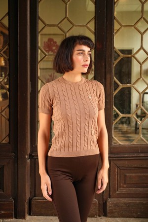 Tina Cable Knit Top from GAÂLA