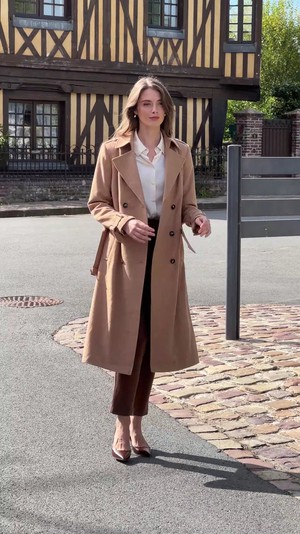 Nicole Cotton Trench Coat from GAÂLA