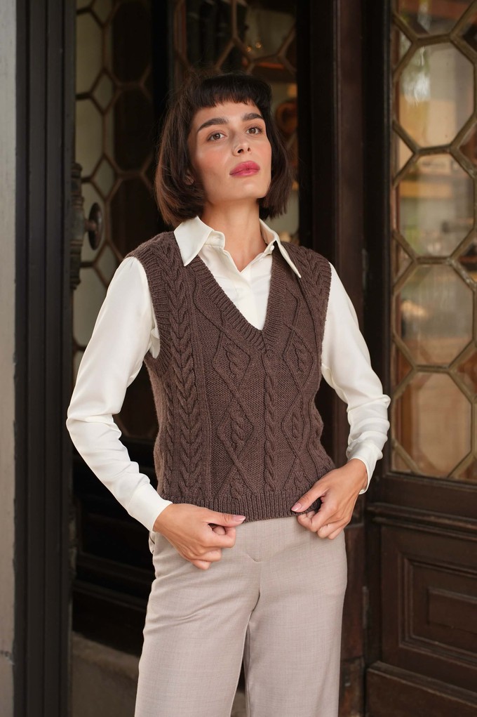 Erin Handknit Sweater Vest from GAÂLA
