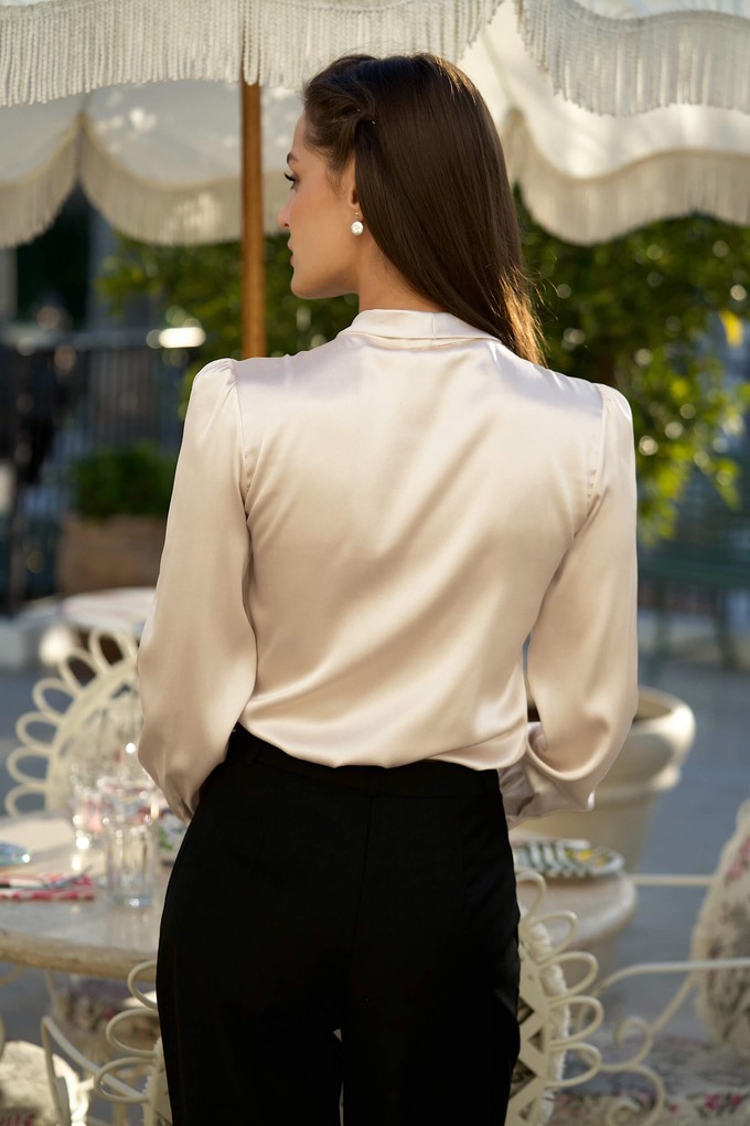 Lena Silk Bow Blouse from GAÂLA