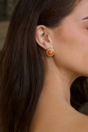 August Birthstone Earrings - Sardonyx from GAÂLA