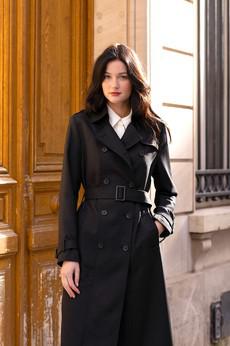 Kelianne Wool Trench Coat via GAÂLA