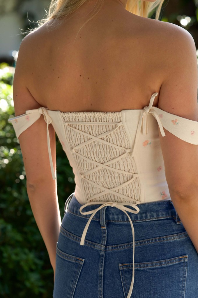 Jeanette Embroidery Corset Top from GAÂLA