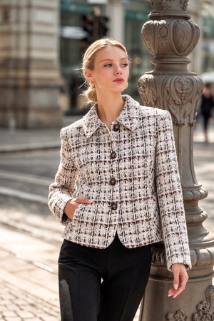 Melanie Wool Short Coat from GAÂLA