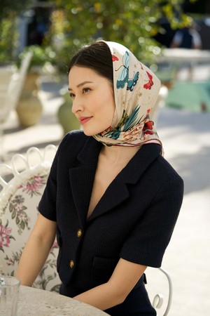 The Moon Butterfly Silk Square Scarf from GAÂLA