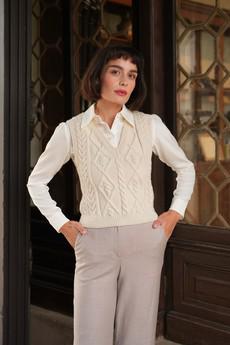 Erin Handknit Sweater Vest via GAÂLA