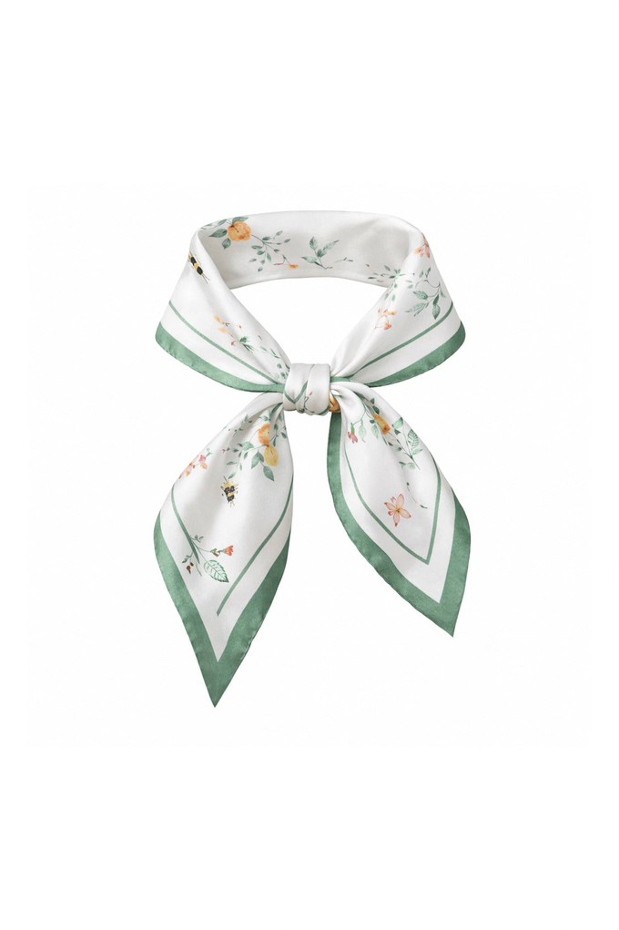 Flora Silk Twill Scarf from GAÂLA