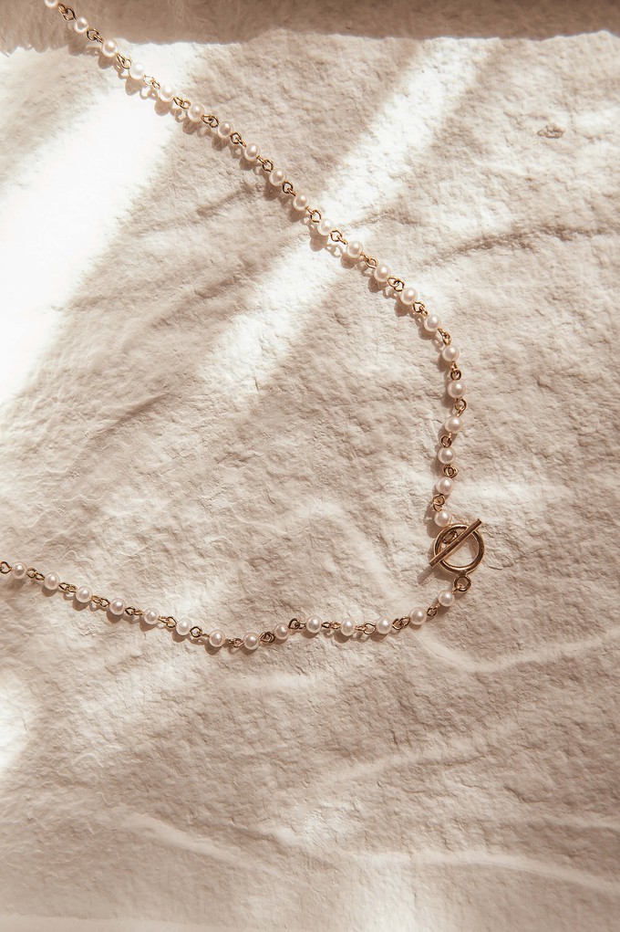 Audrey Pearl Station Necklace from GAÂLA