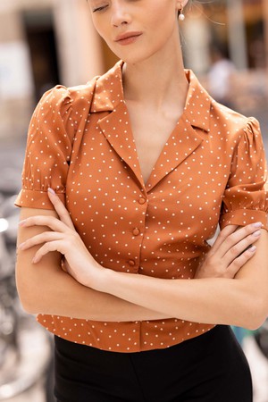 Talia Peplum Blouse from GAÂLA