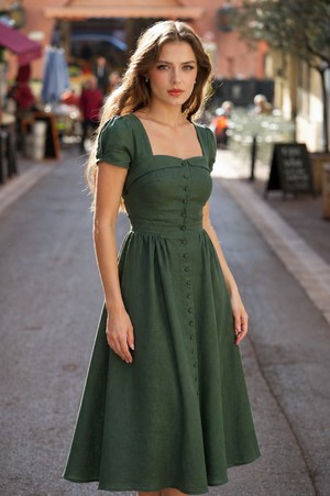 Estelle Button Down Dress from GAÂLA