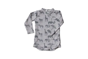 Romper 100% organic cotton – Safari Grey from Glow - the store