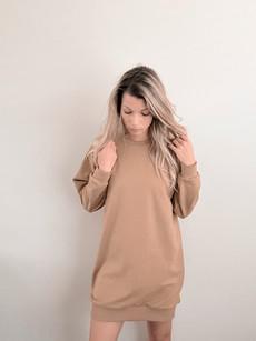 Sweater Dress – Sand via Glow - the store