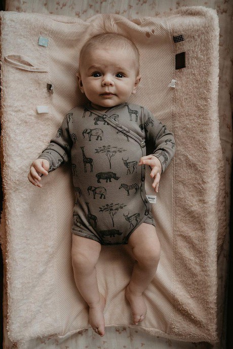 Romper 100% organic cotton – Safari Grey from Glow - the store