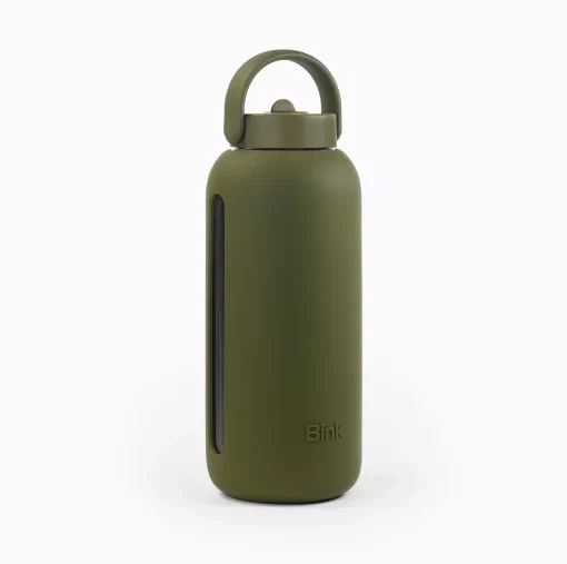 Glass drinking bottle | BIG BOTTLE | 1000ml | Green from Glow - the store