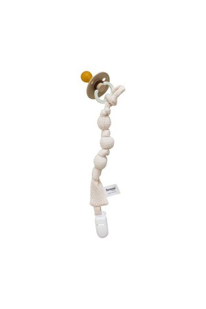 Pacifier clip organic cotton – Peach Blush from Glow - the store