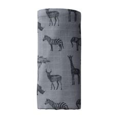 Muslin Cloth Baby 80×80 cm Bio – Storm Grey via Glow - the store