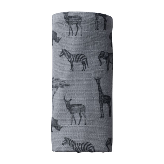 Muslin Cloth Baby 80×80 cm Bio – Storm Grey from Glow - the store