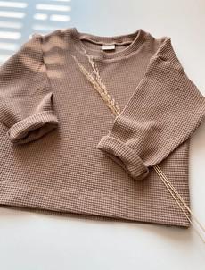 Longsleeve Waffle – Taupe via Glow - the store