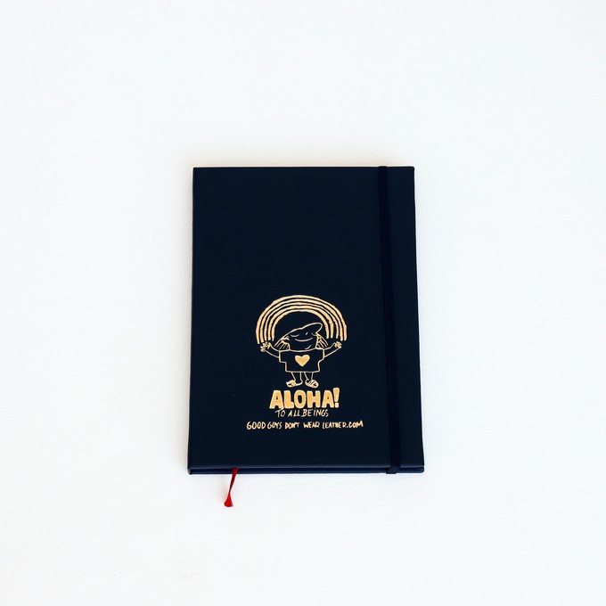 "ALOHA TO ALL BEINGS" NOTEBOOK | APPLESKIN™  from Good Guys Go Vegan