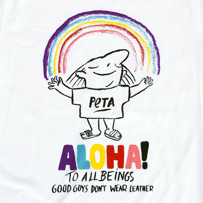 "ALOHA" T-SHIRT | PETA X GOOD GUYS from Good Guys Go Vegan