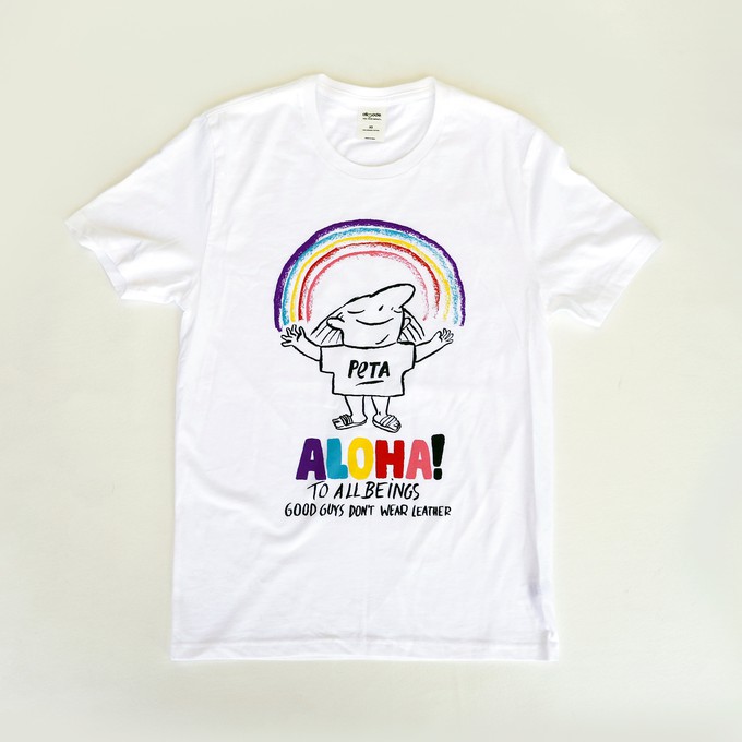 "ALOHA" T-SHIRT | PETA X GOOD GUYS from Good Guys Go Vegan