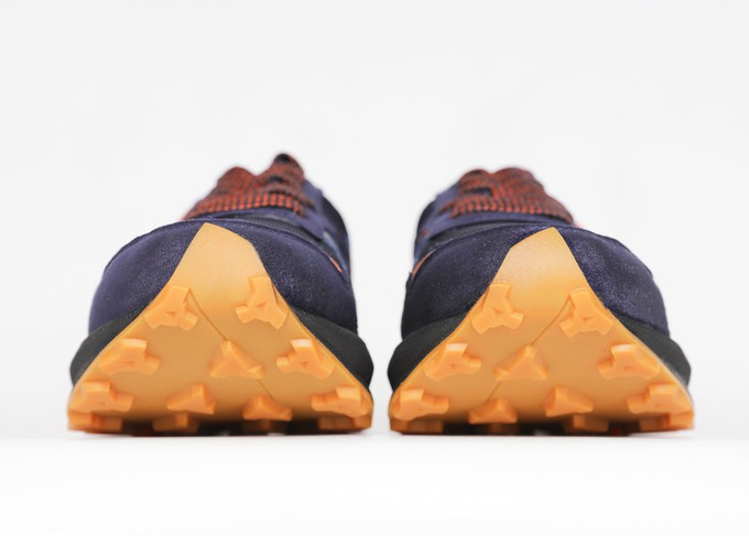 BABER-GV vegan running shoes | INDIGO/ORANGE from Good Guys Go Vegan