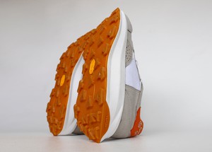 BABER-GV vegan running shoes | GREY/ORANGE from Good Guys Go Vegan