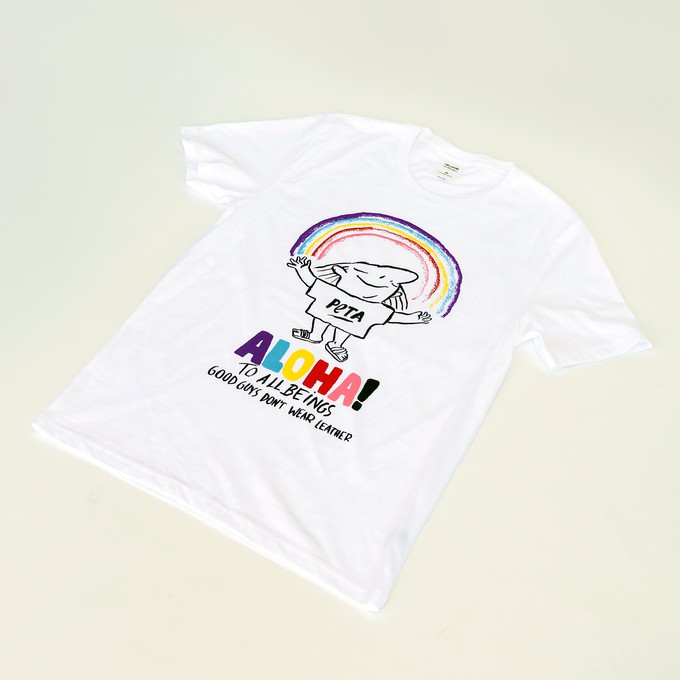 "ALOHA" T-SHIRT | PETA X GOOD GUYS from Good Guys Go Vegan