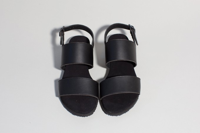 ALEC Black sandals | warehouse sale from Good Guys Go Vegan