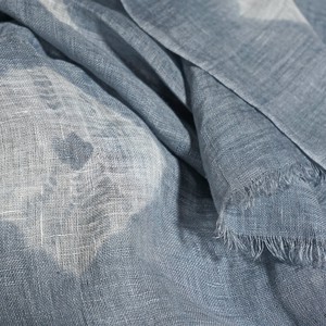 Light Grey Scarf With White Tie-Dye Design from Heritage Moda