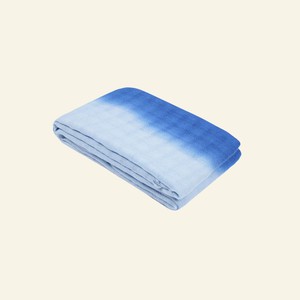 Handwoven Dip-Dye Blue Oversized Wool Scarf from Heritage Moda