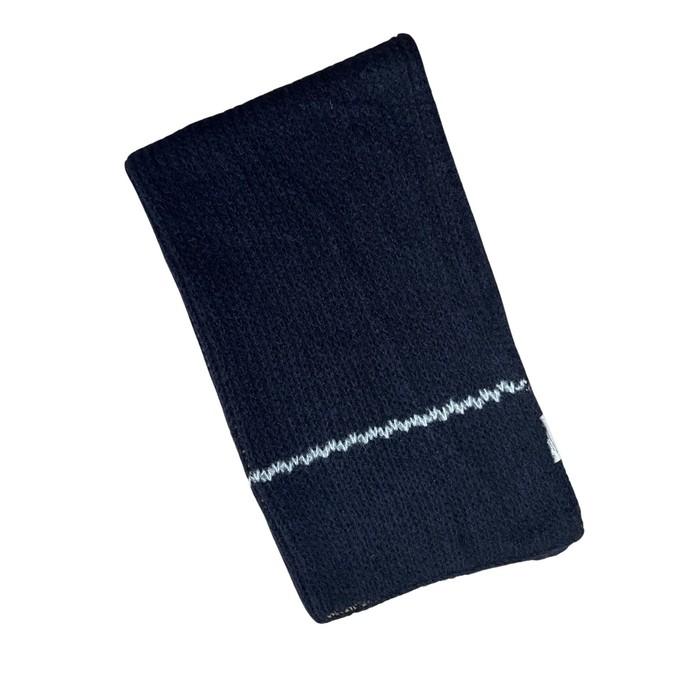 Handknit Soft Black Alpaca Scarf from Heritage Moda