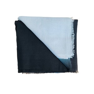 Handmade Wool Silk Black Grey Scarf from Heritage Moda