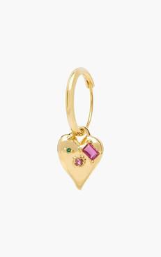 Earring Colorful Heart via Het Faire Oosten