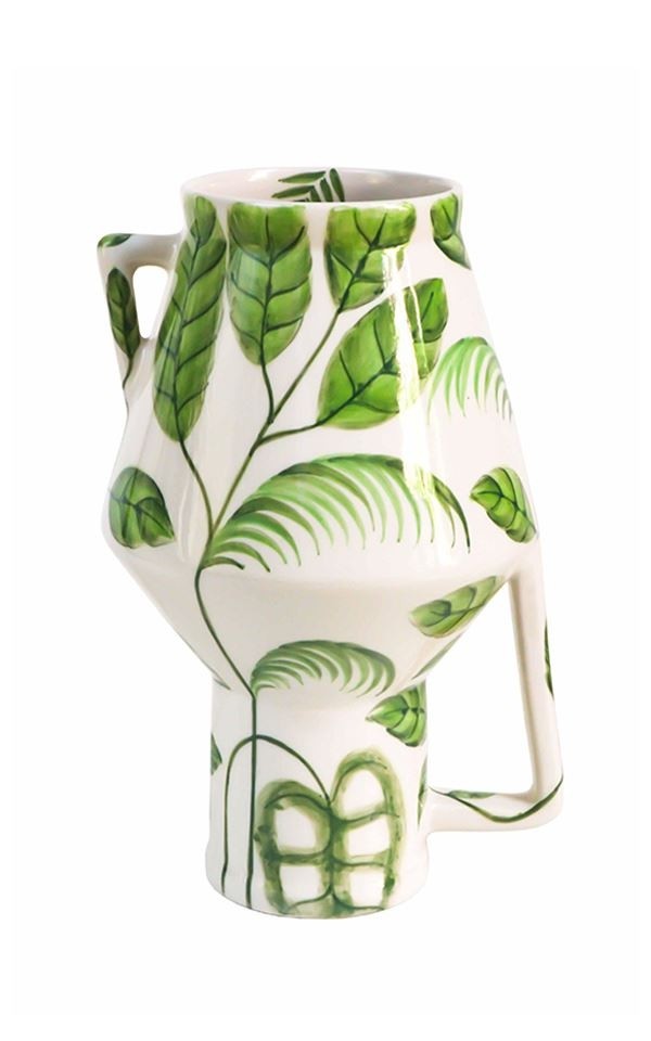 Vase Handpainted Jungle from Het Faire Oosten