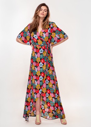 Rosa Dress in Cut Out Floral Print from Hide The Label