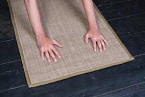 Quilted Handwoven Nettle and Hemp Yoga Mat from Himal Natural Fibres