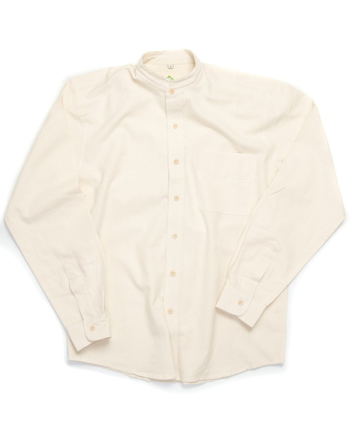 Wild hemp and Organic Cotton Grandad shirt from Himal Natural Fibres