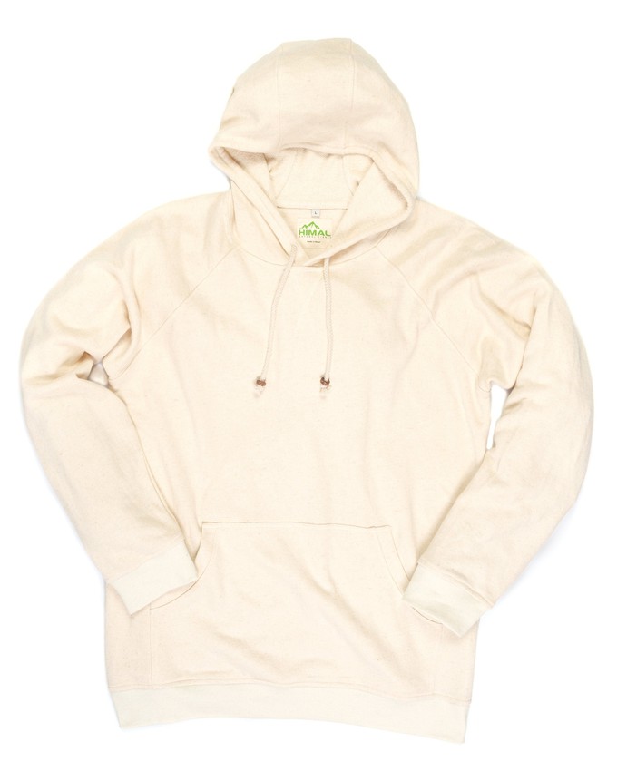 Mens Hemp and Cotton fleece Hoody - Cream Jumper from Himal Natural Fibres