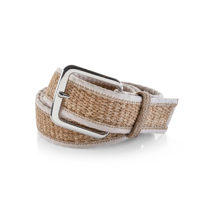 Woven Hemp Brown Vegan Belt - Made of 100% woven hemp from Himal Natural Fibres