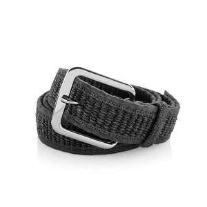 Woven Hemp Black Vegan Belt - Made of 100% woven hemp from Himal Natural Fibres