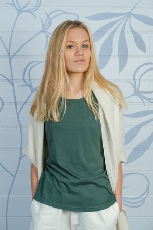 Organic cotton & Wild Bamboo T-Shirt Ladies from Himal Natural Fibres