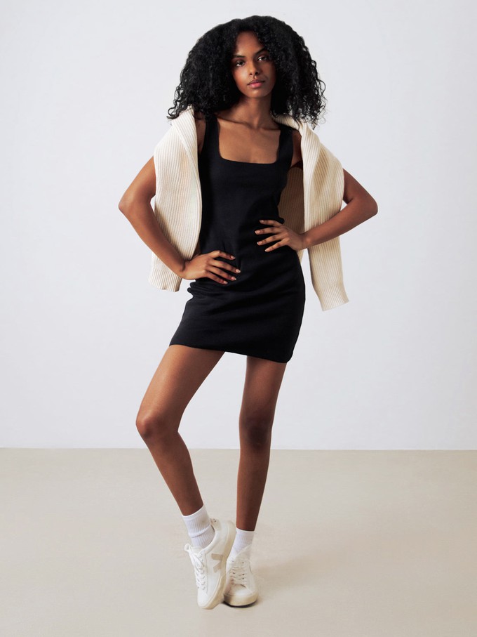 Square Ribbed Dress from Honest Basics